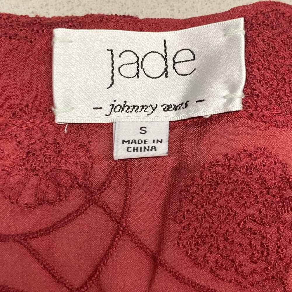 JOHNNY WAS🌻 JADE Sheer Embroidered Lace Up Mini Dress - Picture 13 of 15